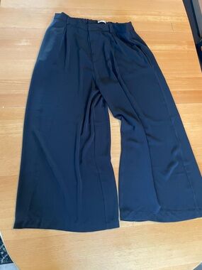 Classic Black Wide-Leg Women's Pants